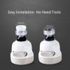 Kitchen Sink Faucet Sprayer 360° Rotating Water Tap Nozzle Filter Aerator Adjustable Faucet Head Pressurized Booster Attachment