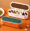 Seasoning Box Combination Set Seasoning Bottle Jar Household Kitchen Supplies Salt Msg Storage Box Sealed One-piece