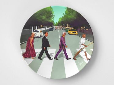 Come Together // 10" Round Plate // Peaceful Unity Gift Idea (Set: Single Plate)