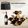 Kitchen Natural Bamboo Products Wine Rack Display Storage Holder  Shelf